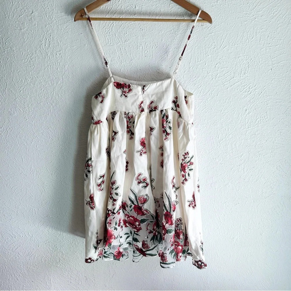 Storia Floral Babydoll Strapless Dress Sz Medium Romantic Coquette - Picture 5 of 7